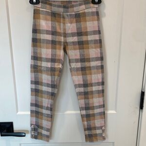 Janie and Jack Girls “tweed” Plaid Leggings